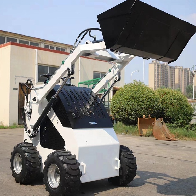 Hot sale skid steer loader machine auger bucket lawn mower snow plow with factory price