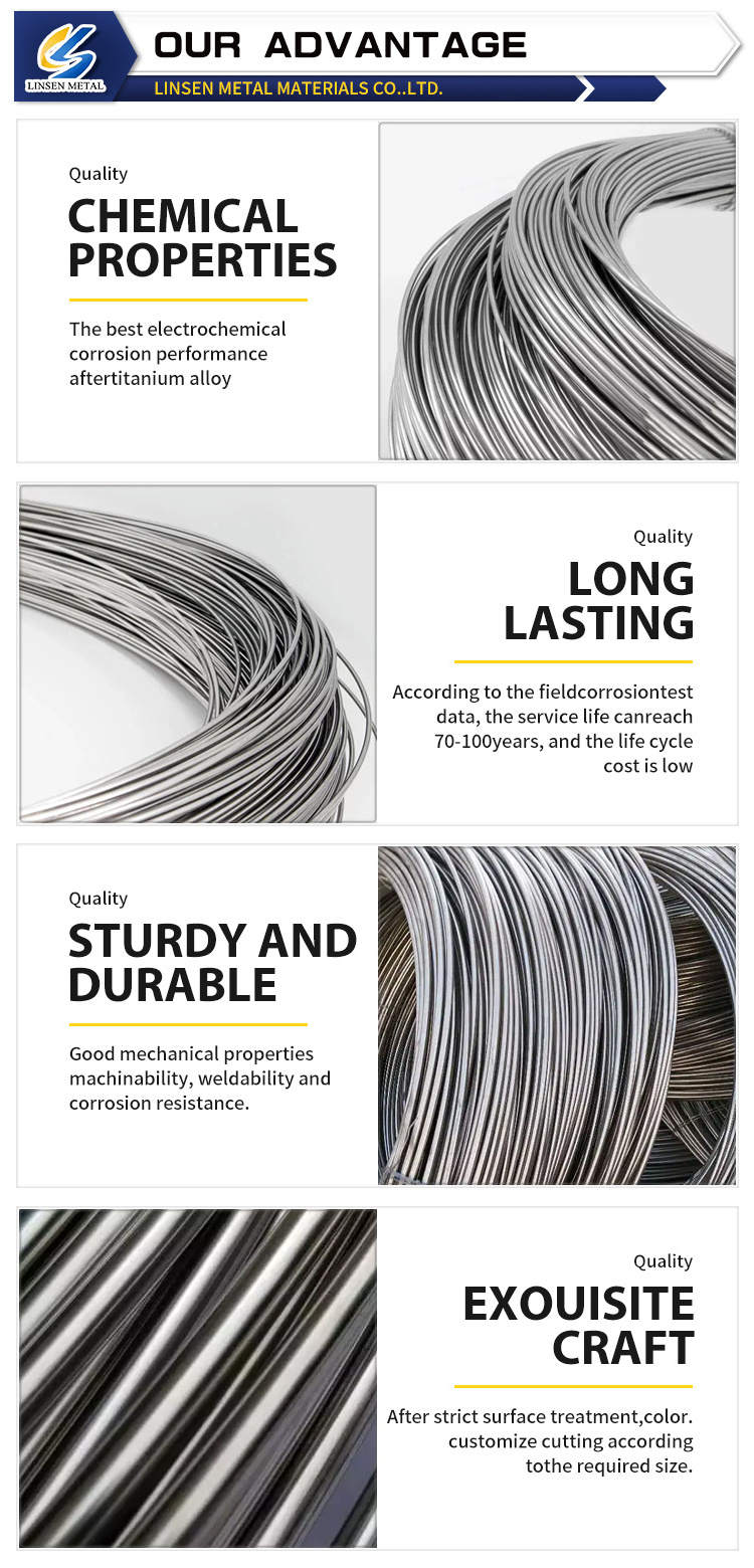 SUS 201 202 304 316 304L 316L 310 310S 0.13mm 0.2mm 0.3mm Stainless Steel Rod Ultra Thin Metal Wire