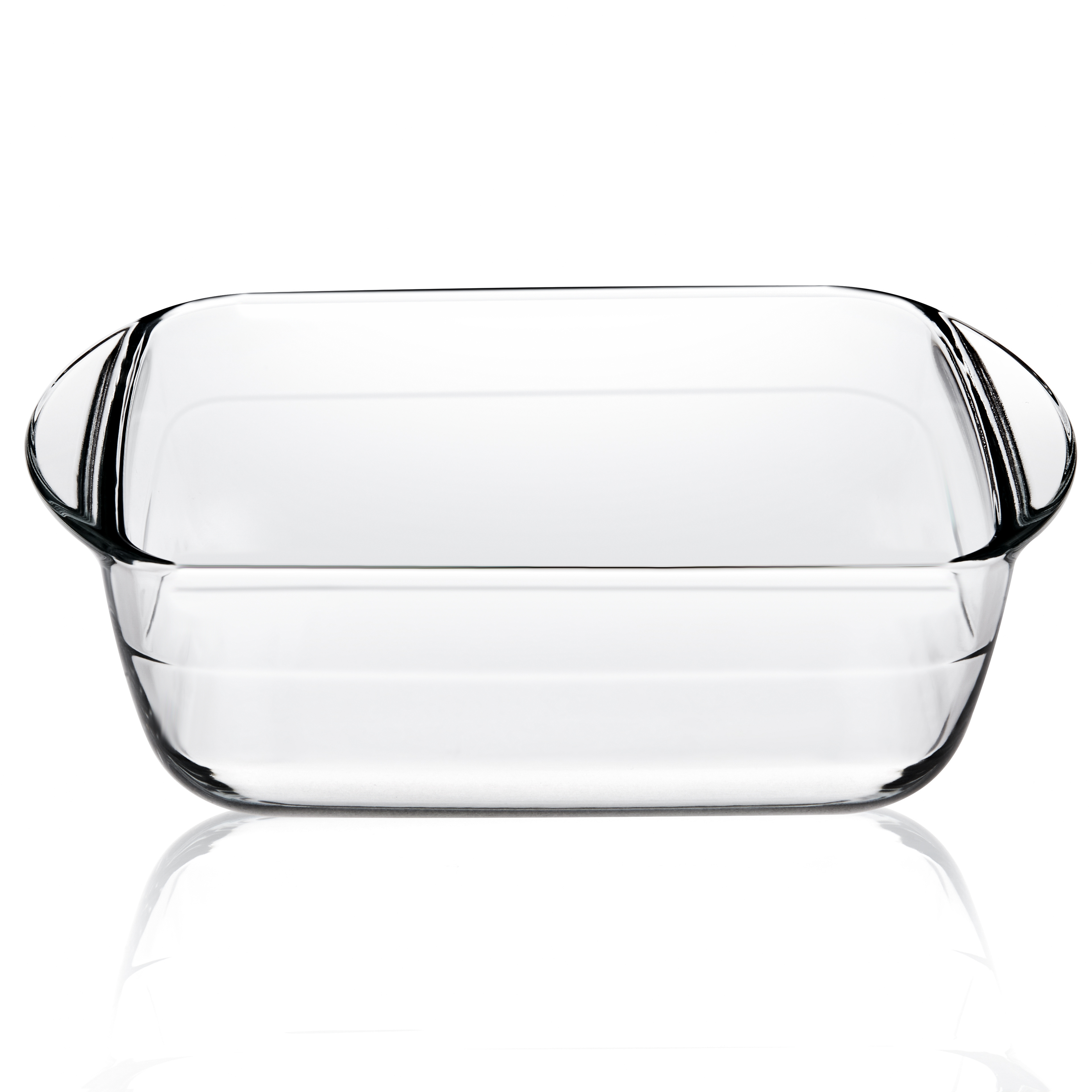 Square High borosilicate heat resistant glass plate 1L glass pan for cooking food