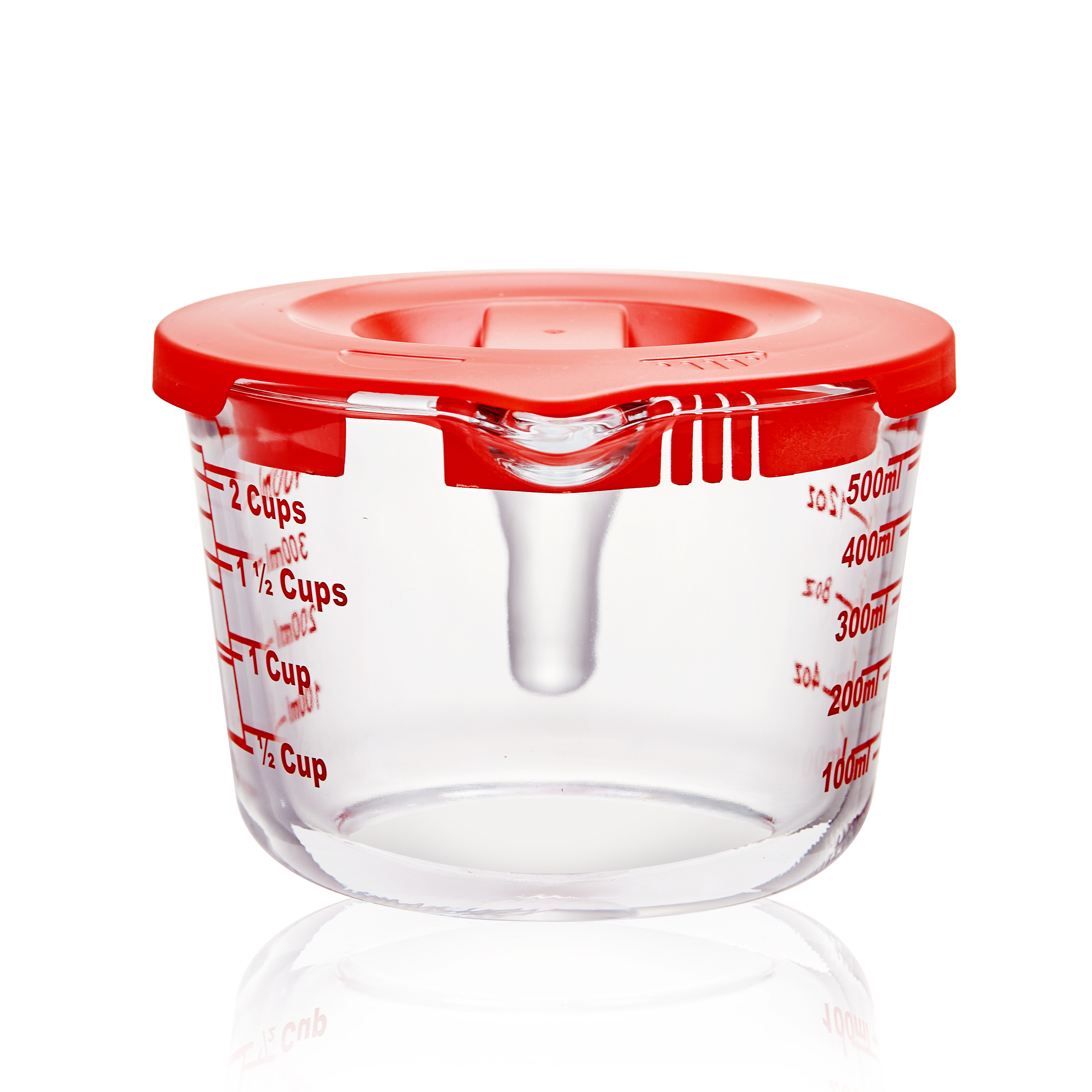 GLASS MEASURING CUPS WITH LID BOROSILICATE GLASS MEASURING CUP SET GLASS CANISTER WITH MEASURING CUP LIDS