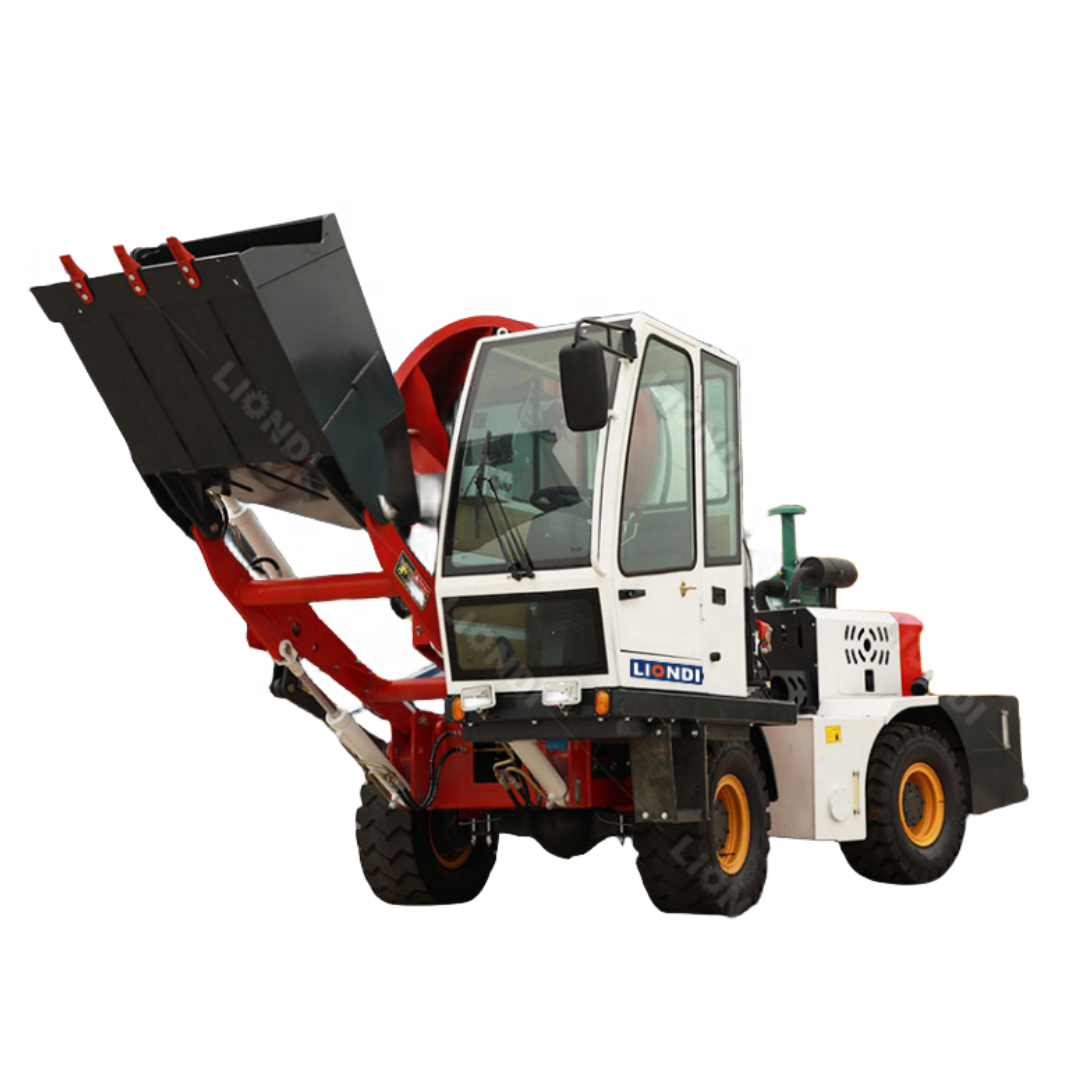 2.6 cubic 3.5CBM  Automatic Cement Diesel Small Drum Self-Loading Concrete Mixer With Pump Truck