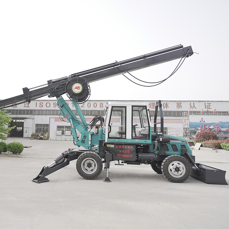 Convenient and fast Rotary excavator pile driver post machine screw pile driver helical