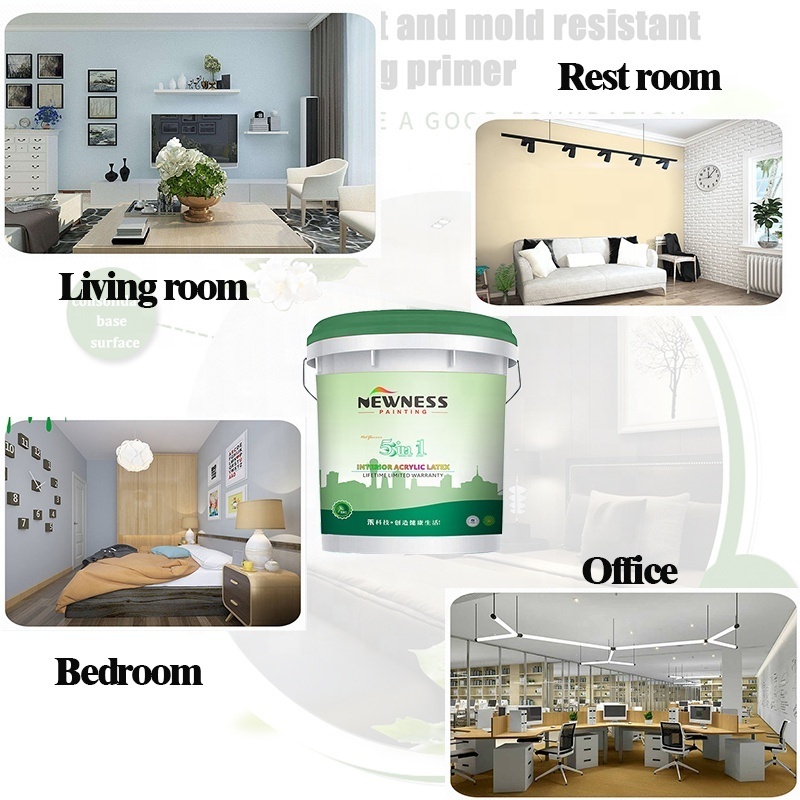 Emulsion Acrylic Latex Building Wall Paint for Bedroom/Living Room