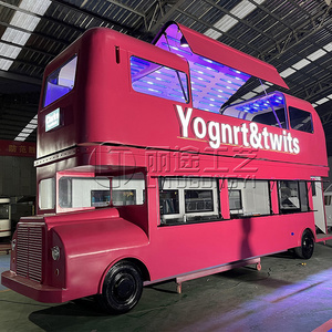 New type street selling coffee van catering cart burgers fries ice cream bus mobile food truck hot dog food-truck cart