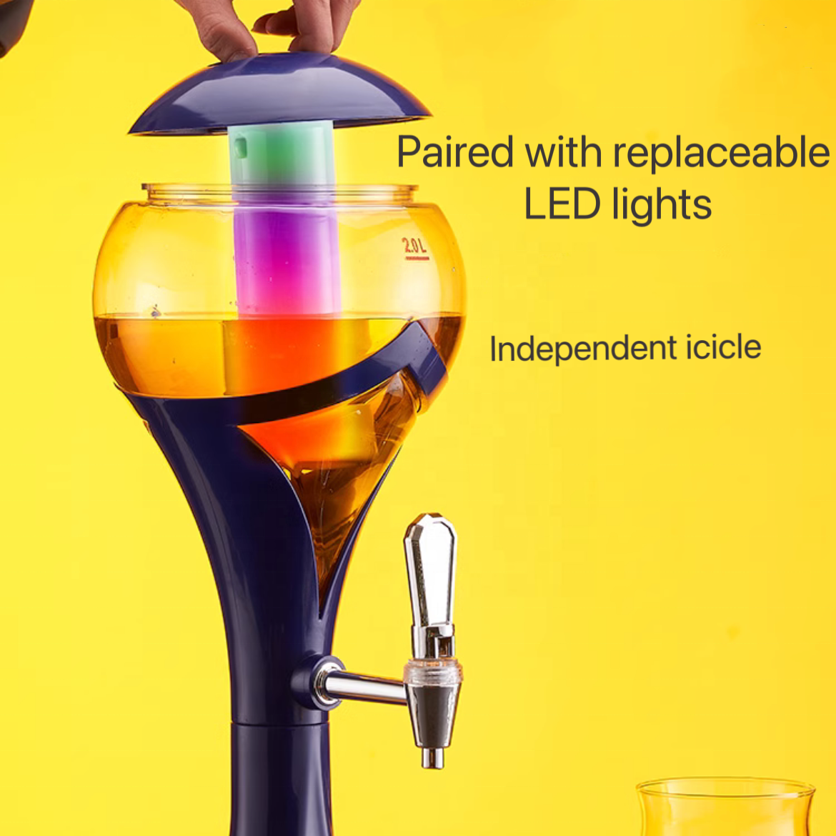 Hot sale Beverage Beer Drink Dispenser outdoor or home party Tap Tower Tabletop Draft Barrel Ice Beer Dispenser