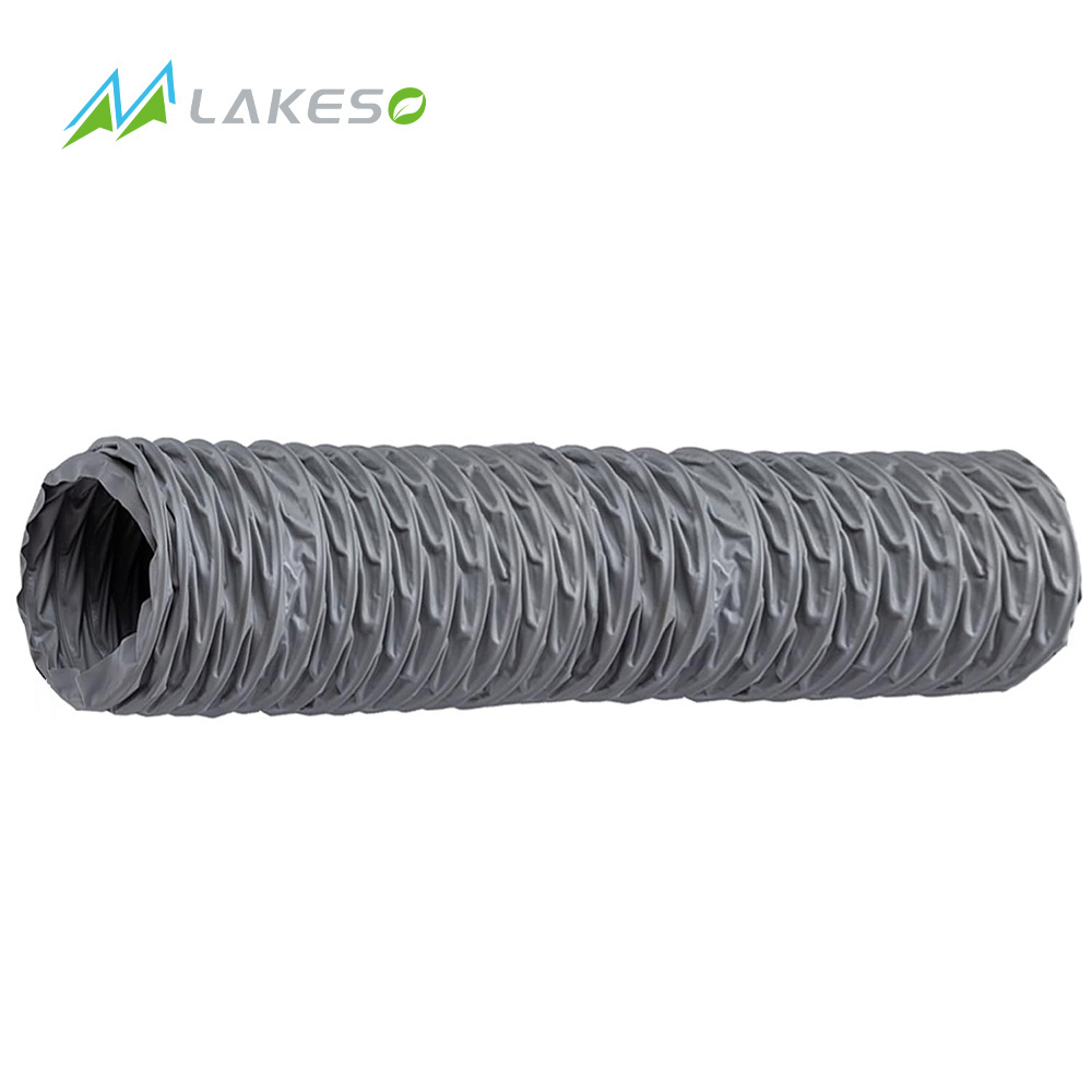 Lakeso Air Duct Flexible Nylon Fabric Hose Dryer Vent Hose For Ventilation Fans Super Fit HVAC Ducting