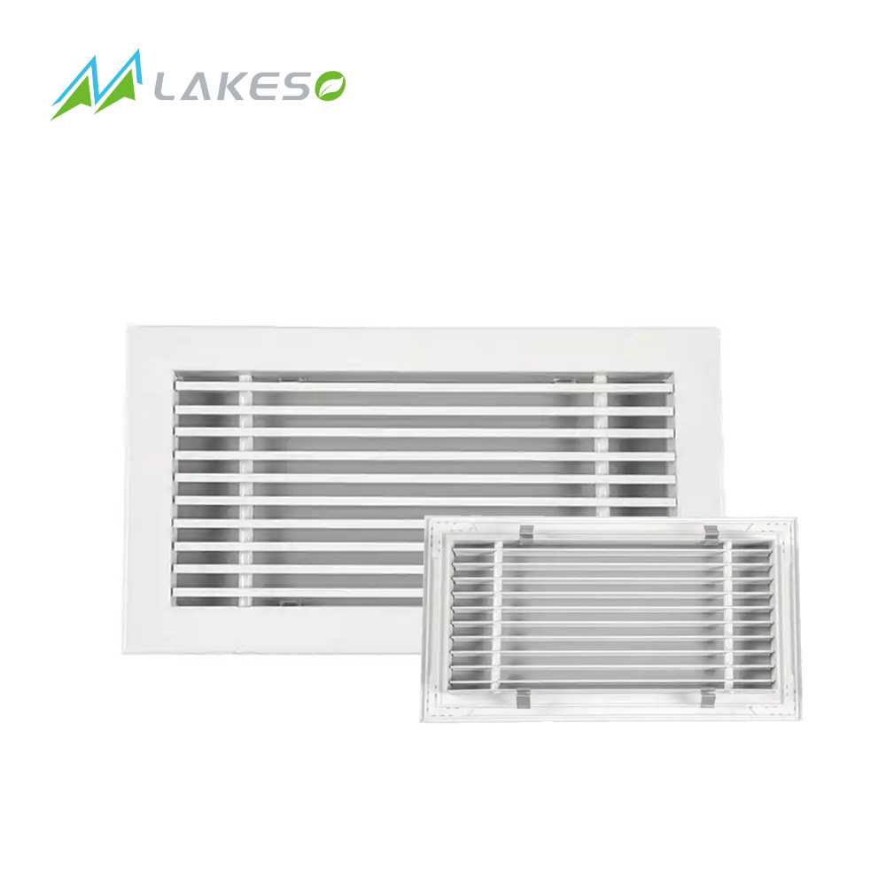 Lakeso HVAC Vent Duct Cover Diffuser Linear Aluminum Supply Air Grille for Ceiling Wall Floor Air Diffusers