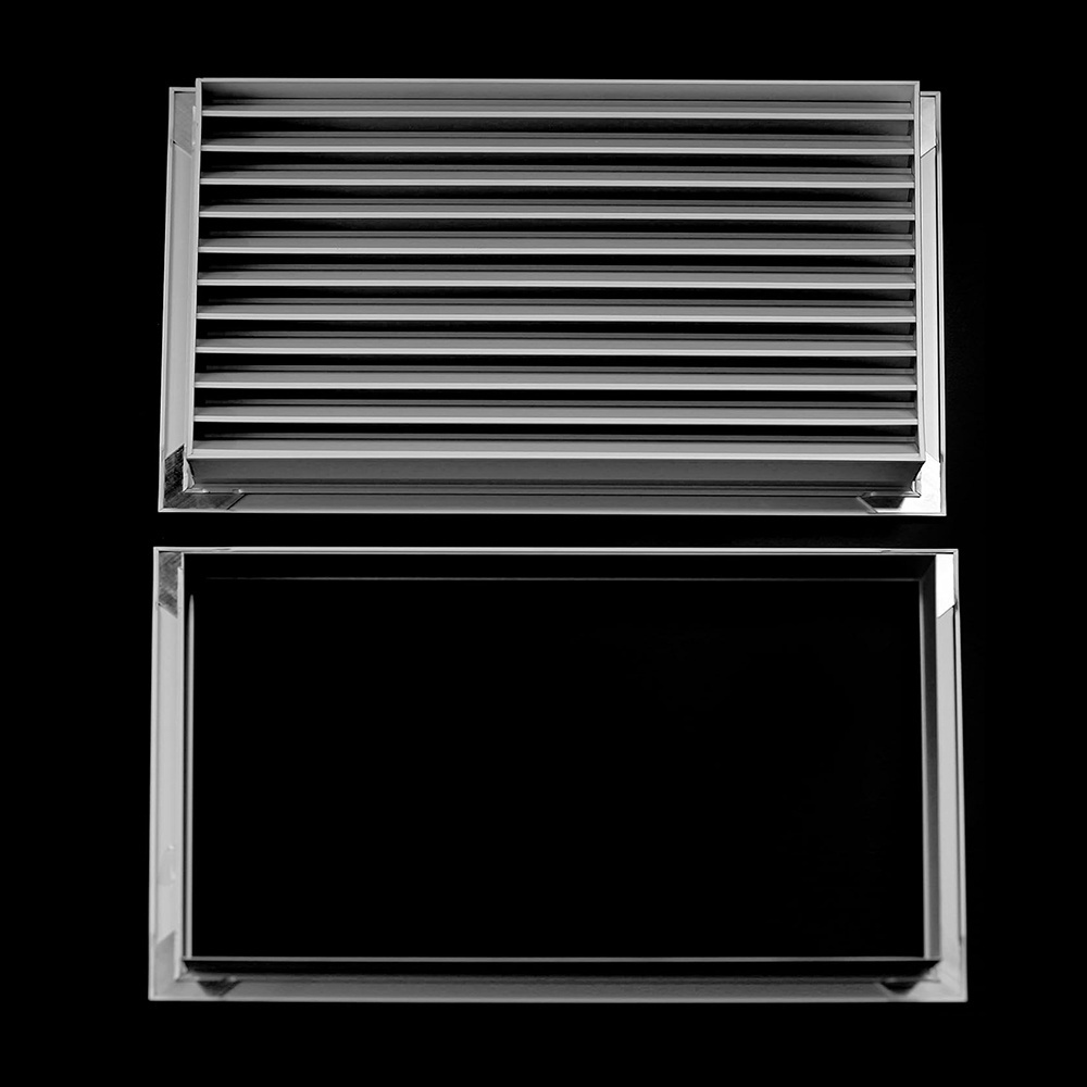 Lakeso Hvac Rainproof Louver Aluminum Privacy Door Air Grille Removable Louver