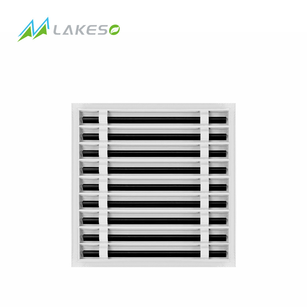 Modern AC Vent Cover   Decorative White Air Vent 9 slot flexible led drywall hvac