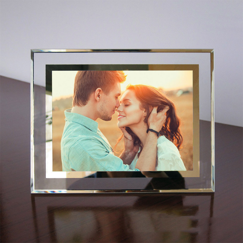 6 inch glass photo frame for home decoration