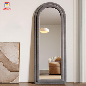 Modern Strong durable wavy full length mirror fashion flannel standing mirror or Leaning wall for bedroom espejo spiegel miroir