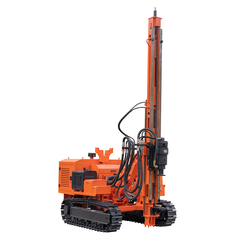 Solar Screw Pile Machine Small Helical Pile Installation Equipment In Ground Pile Anchor