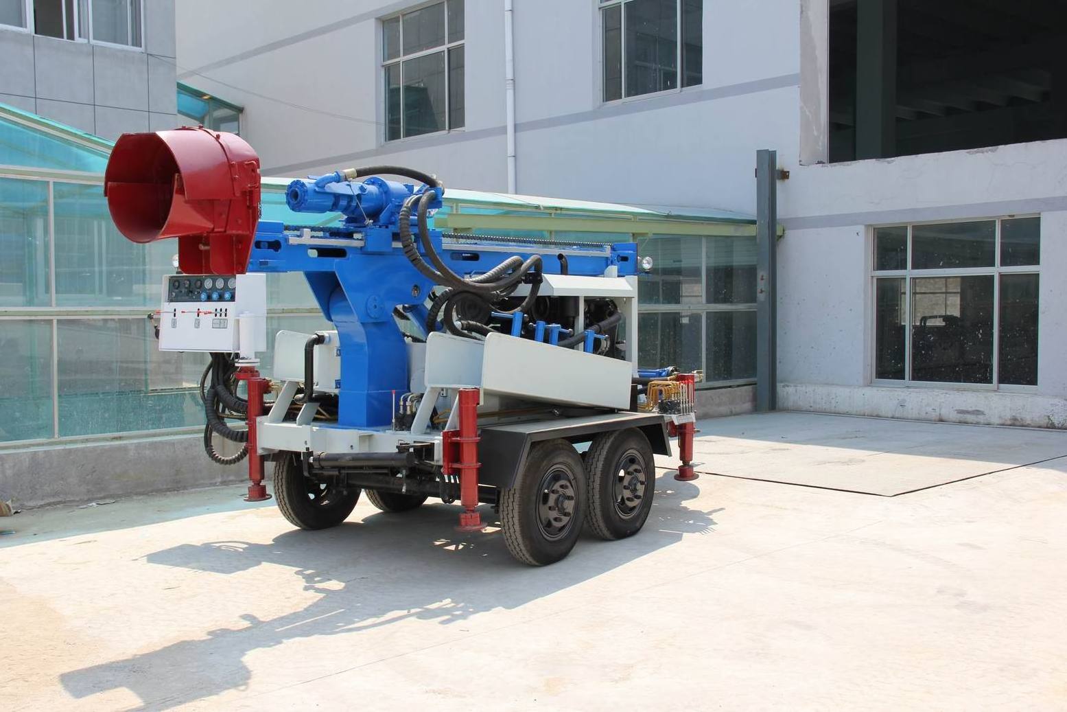 200m hydraulic trailer mounted portable water well drilling rig SLY400-T for sale