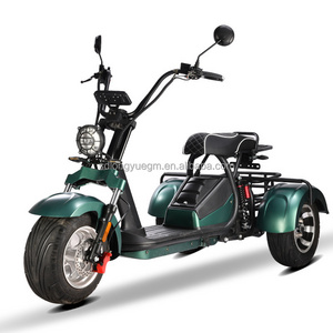 EEC COC 3 Wheel Electric Citycoco Mobility Scooter 1500W 2000W 60V 12Ah Fat Tire Electric Scooter for Adults Electric Vehicle