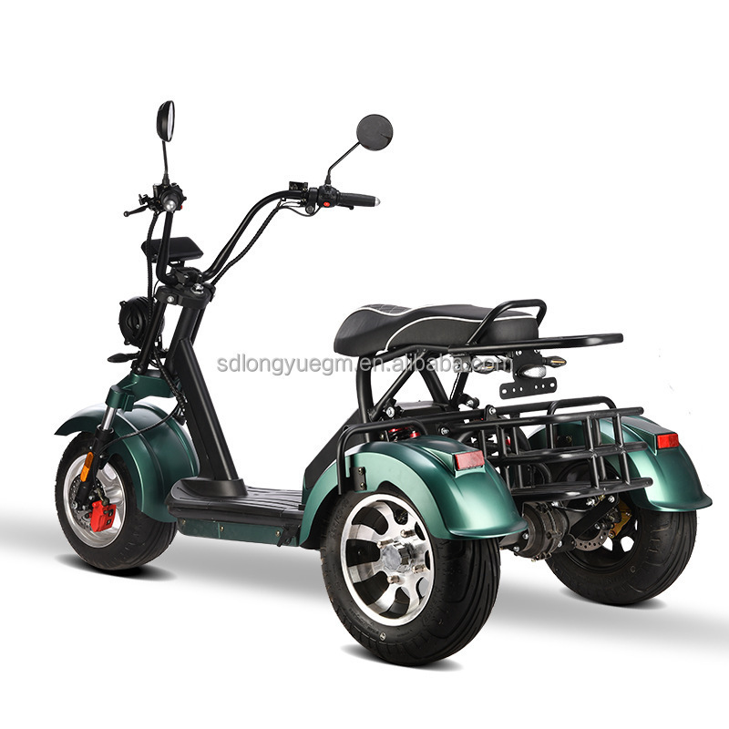 EEC COC 3 Wheel Electric Citycoco Mobility Scooter 1500W 2000W 60V 12Ah Fat Tire Electric Scooter for Adults Electric Vehicle