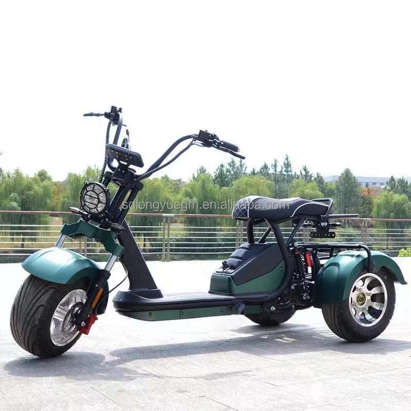 EEC COC 3 Wheel Electric Citycoco Mobility Scooter 1500W 2000W 60V 12Ah Fat Tire Electric Scooter for Adults Electric Vehicle