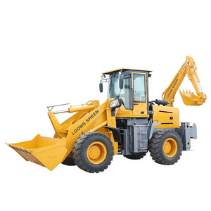 Manufacturer TLB machine 4x4 Back hoe Loader Retroexcavadora China Wheel  Backhoe Loader