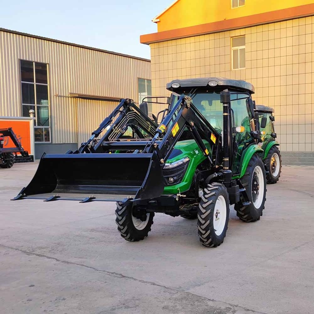 Hot sale Mini Farm Trator with Front End Loader and Backhoe Excavator Compact Mini 4x4 Tractors Garden Traktor