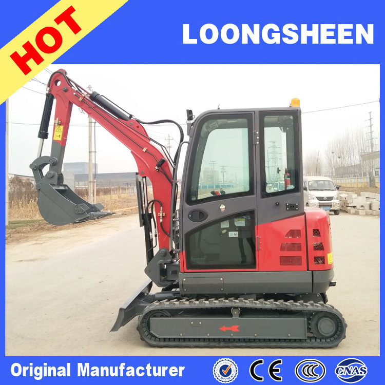 26HP Japan Engine 3 Ton Excavator CE Mini Excavator Machine With Swing Boom