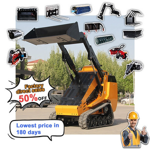 NEW CE Epa Engine Diesel Minicargador Skidsteer Mini Wheel Crawler Loader Earth-moving Machinery Mini Skid Steer Loader