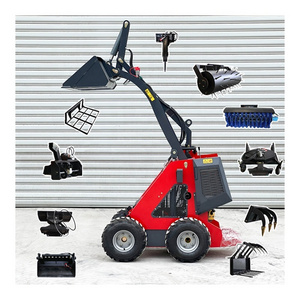 Multifunction cheap mini skid steer loader for sale mini loader bucket construction equipments wheel loader