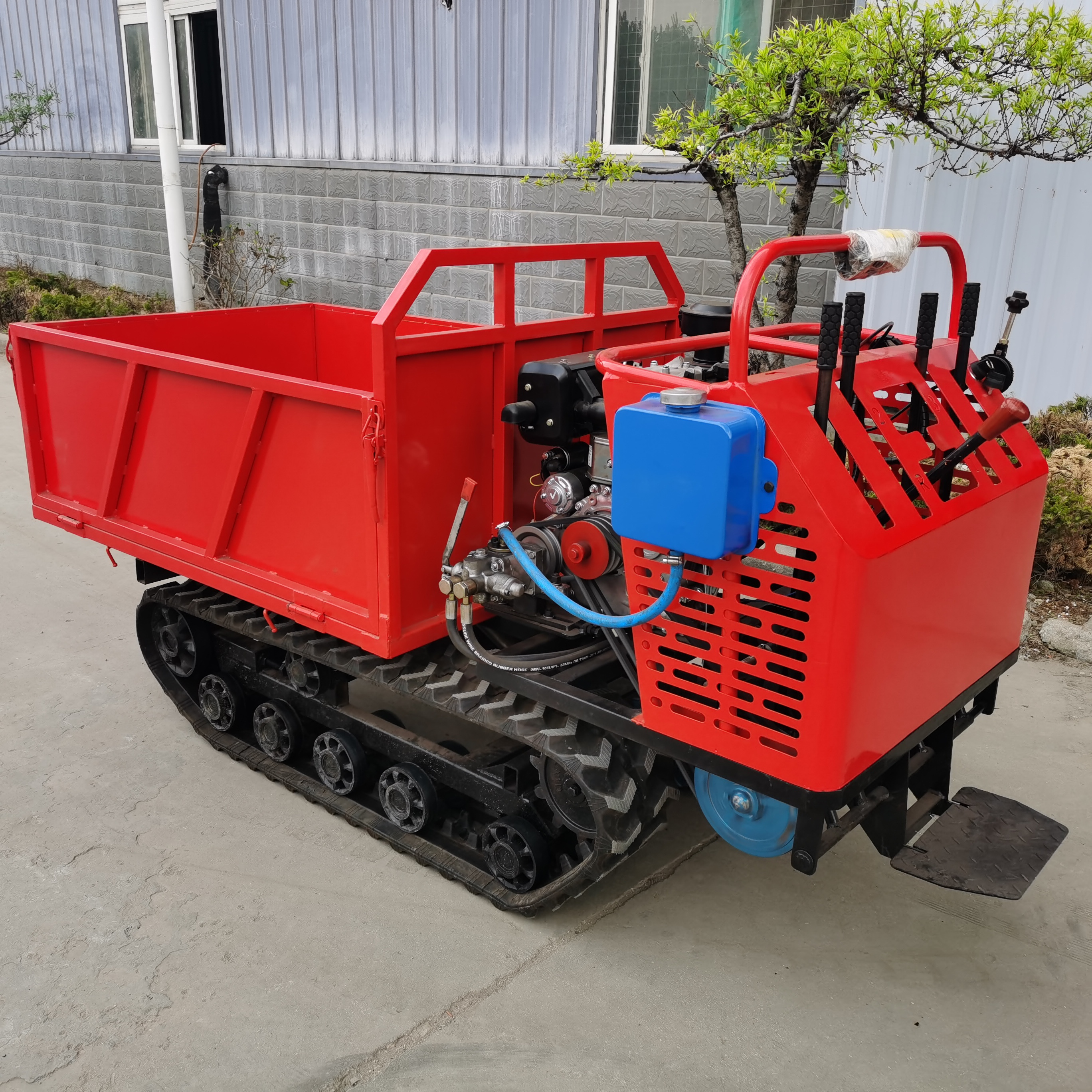 500 kg wheeled trolley Mini dump truck with mini field dump truck Mini Transporter Crawler transporter with hydraulic dump