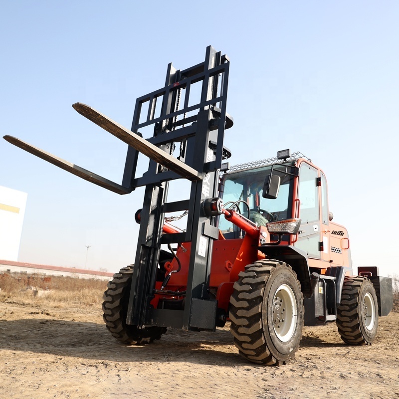 ISO CE China Manufacturer 4x4 All Terrain Forklift 3 ton 4 ton 5 ton Diesel Forklift Trucks Off-road Forklift Articulated