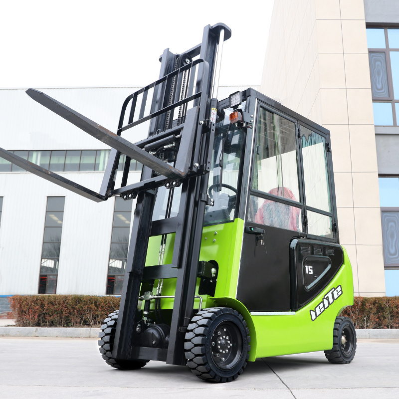 1.5ton Electric Forklift Truck With  Battery Portable Mini Battery Operated Electric Forklift Battery Forklifts