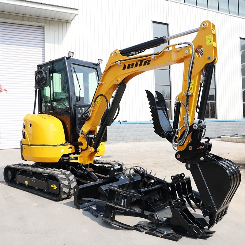 Chinese mini excavator small digger crawler excavator 1 ton 2 ton new bagger for sale Multi function