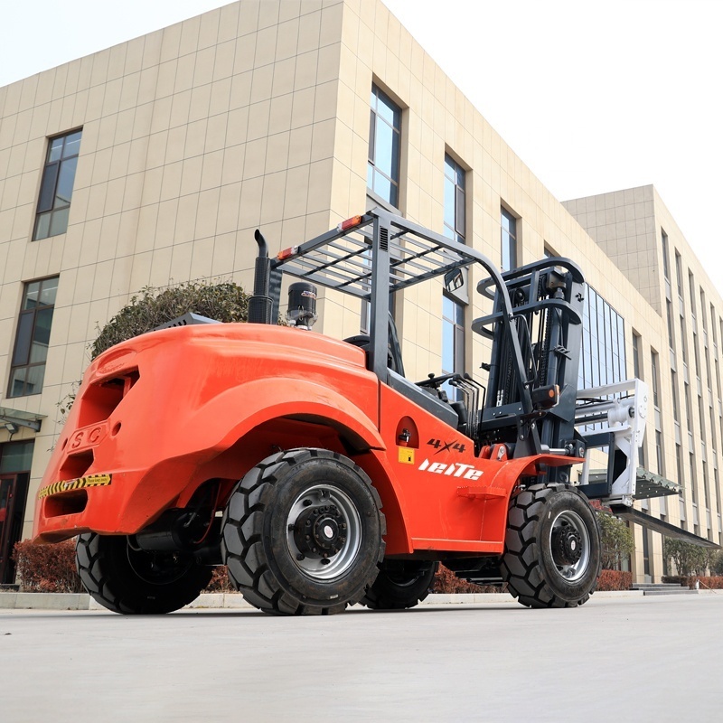 ISO CE China Manufacturer 4x4 All Terrain Forklift 3 ton 4 ton 5 ton Diesel Forklift Trucks Off-road Forklift Articulated