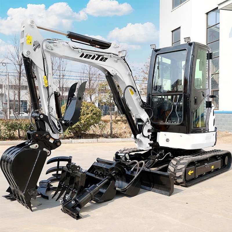 Free Shipping EPA Excavator 3.5 Ton Kubota Engine Crawler Digger Farm Used Minibagger 1 Ton Mini Excavator Machine For Sale