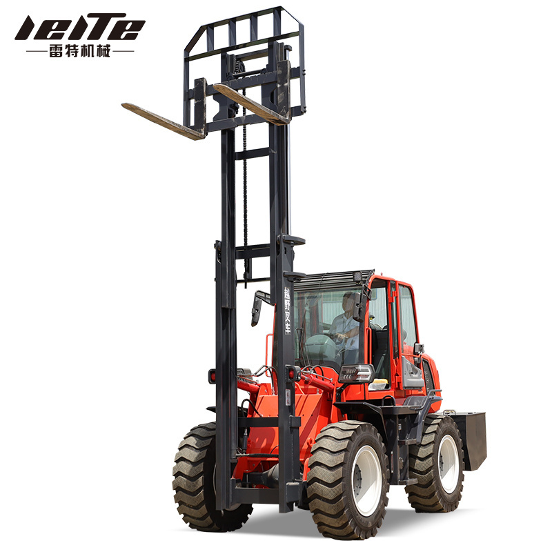 Long Fork Lifting Forklift Pallet Small off road forklift 2 ton 3 ton 6m 3m 1 5m Diesel Marketing Key Motor Power Building