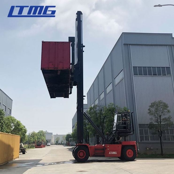 LTMG factory supply reach pallet stacker  9 ton 10 ton empty container handler hydraulic forklift reach stacker