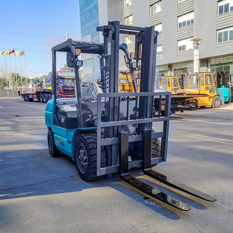 New hydraulic forklift 4ton 4000kg diesel forklift truck 5m lifting height with optional Japanese engine