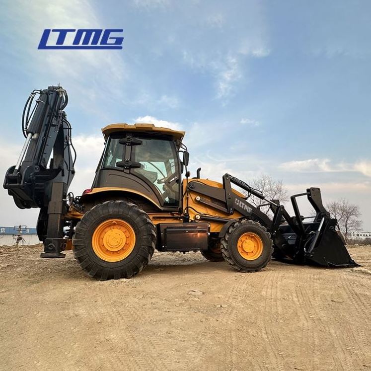 Factory Direct Export mini loader backhoe 4x4 back hoe loader excavator mini front end loader