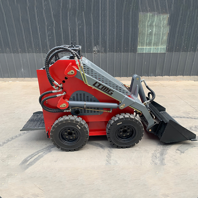 Wheel skid steer rubber track skid loader small 200kg 300kg Mini skid steer loader for sale