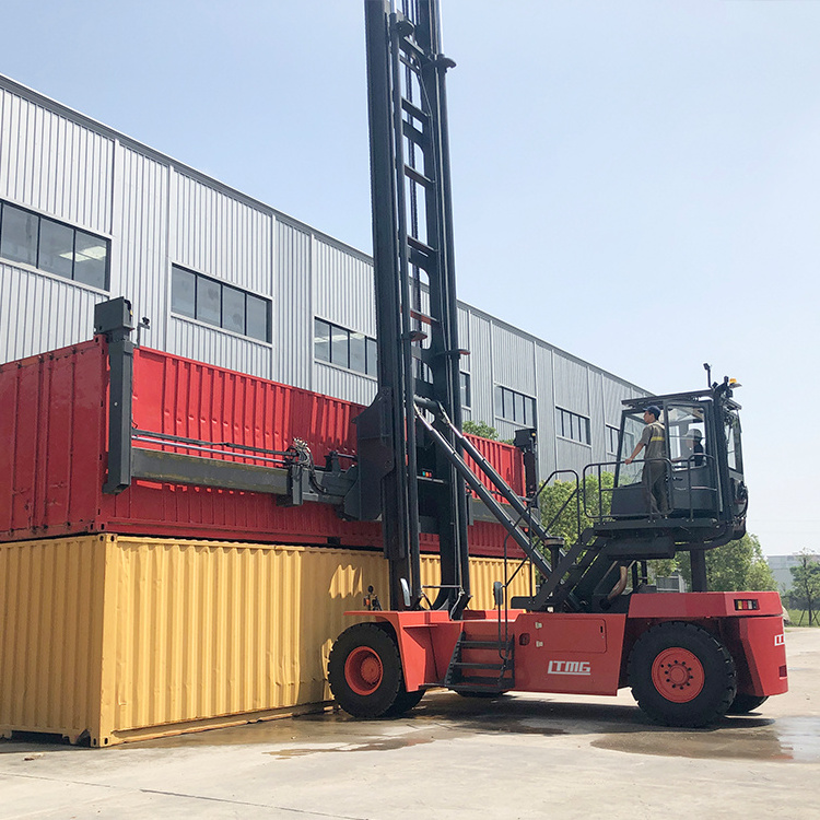 LTMG factory supply reach pallet stacker  9 ton 10 ton empty container handler hydraulic forklift reach stacker