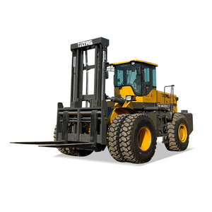 heavy off road forklift 10 ton 15 ton 20 ton rough terrain forklift with enclosed cabin