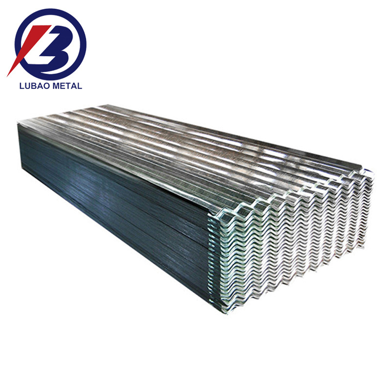 Corrugated Roofing Sheet Galvanized Steel Customized Size 0.2mm SGCC Galvanized Metal Roofing Sheet