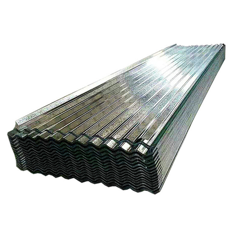 Corrugated Roofing Sheet Galvanized Steel Customized Size 0.2mm SGCC Galvanized Metal Roofing Sheet