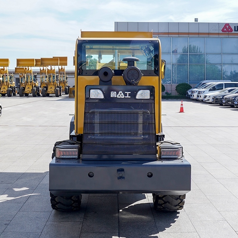 LUGONG T916 Wheel Loader for Garden/farm/small/mini China Manufacturer Compact Articulated Multifunctional 4wd 0.6t Tyre 1200mm