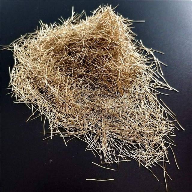 High Tensile Strength Micro Copper Coated Steel Fibers For Concrete Constructions