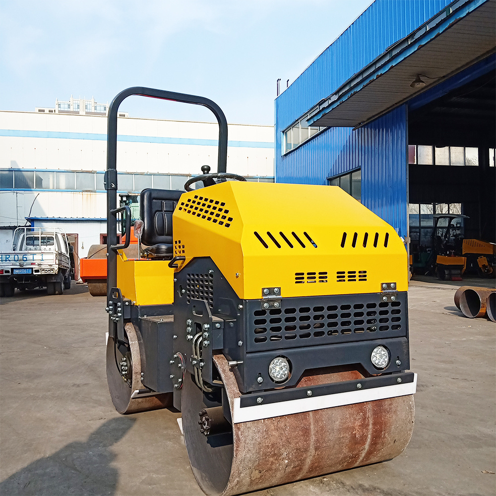 1 Ton 1.5 Ton 2 Ton Diesel Tandem Two Wheel Asphalt Concrete Vibratory Two Wheel Road Roller Price