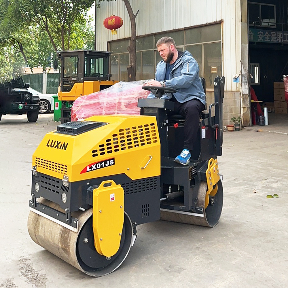 1 Ton 1.5 Ton 2 Ton Diesel Tandem Two Wheel Asphalt Concrete Vibratory Two Wheel Road Roller Price