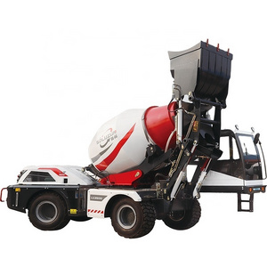 LUZUN 3.5M3 new design LZ3500 5.5 yard self loading concrete mixer cube cement mixer truck