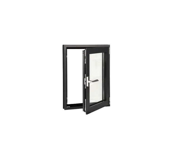 LEDOW NFRC Certificate Double Glazing Tempered Glass Aluminium Tilt And Turn Window with good Hardware handle