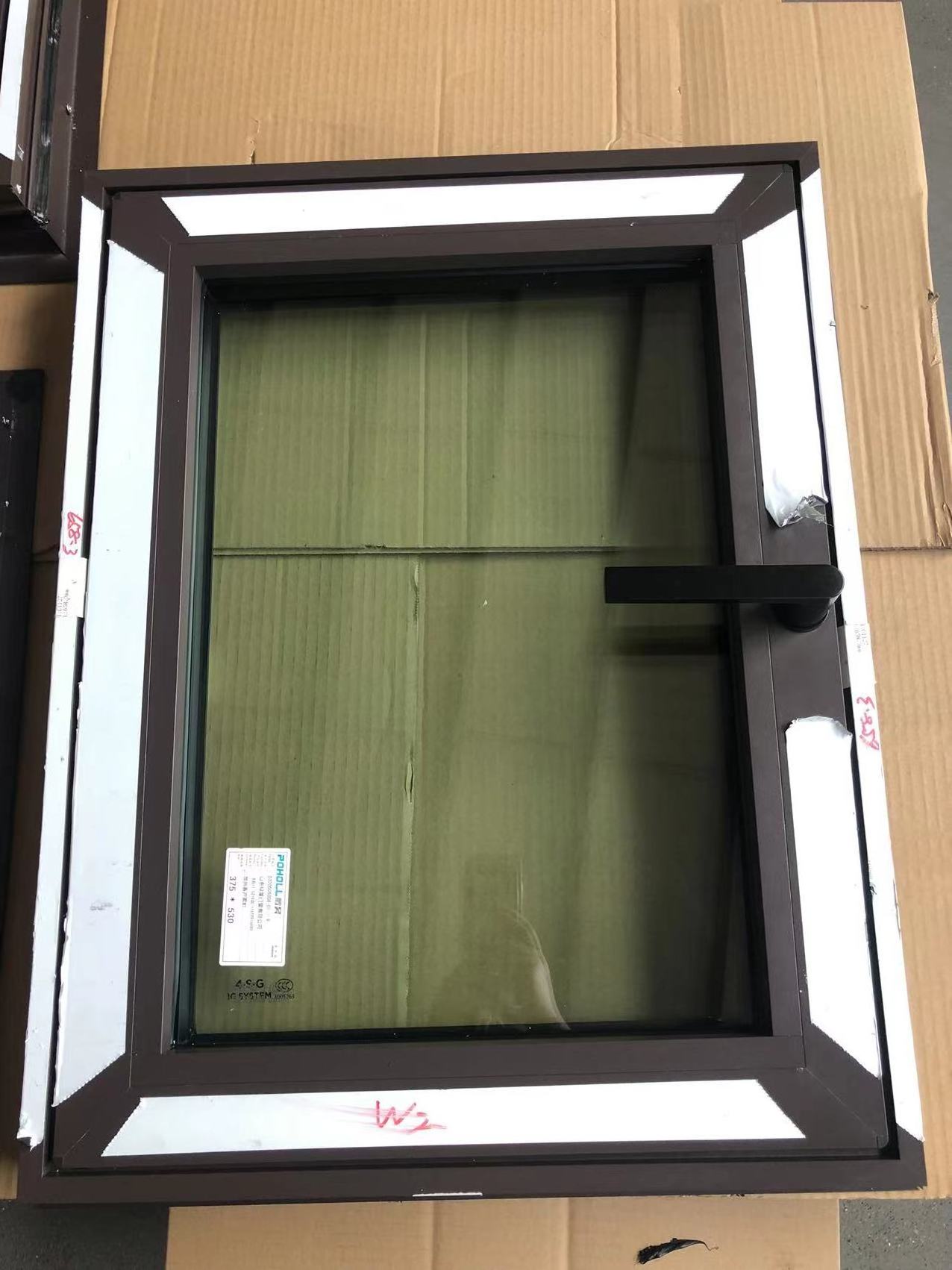 LVDUN high quality  thermal broken aluminium casement windows slim frame inswing window