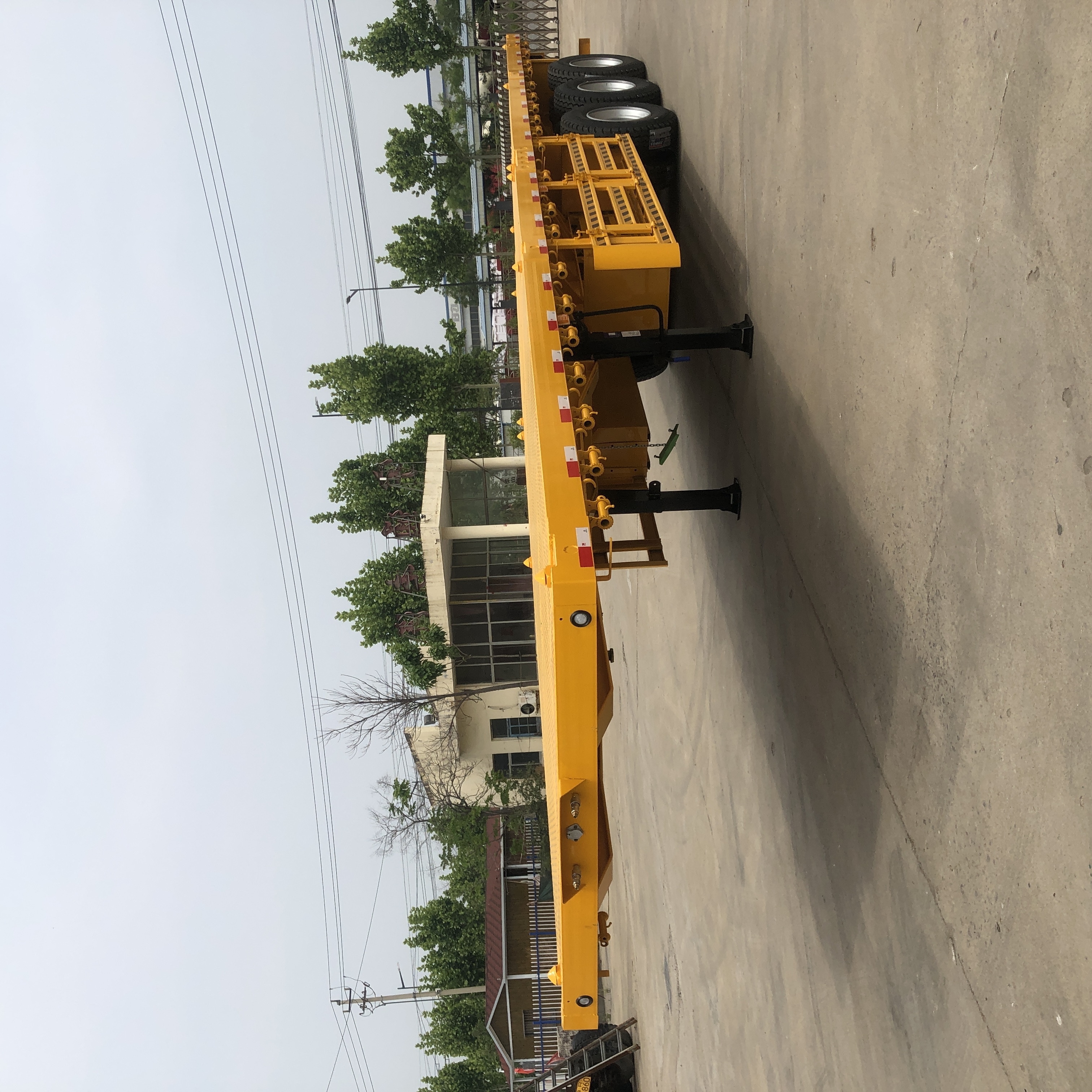 Shipping Container Dolly Truck Tire SS ISO 20ft 40ft Max White Steel Trailer Wheel Rubber Color Material Origin Core Period Year