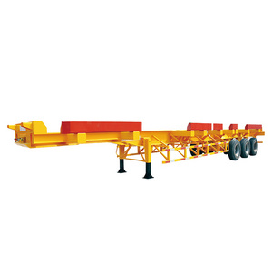 Transport 20 Foot 40 Ft Container Chassis Skeleton Trailer Manufacturers In China