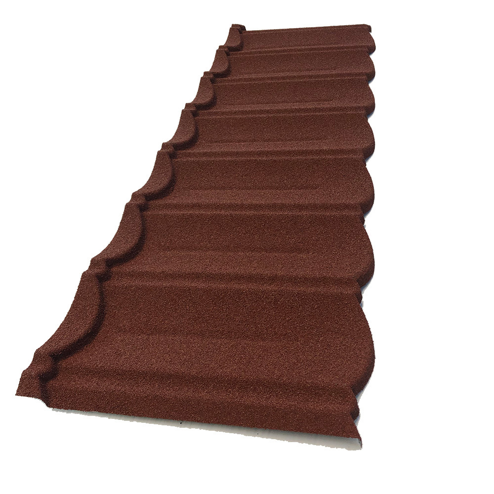 glazed blue spanish type roof tile roof stone coating tiles 5mm decra roofing tiles kenya